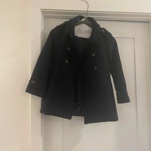 Adorable Girls Navy Peacoat.  Size Small.